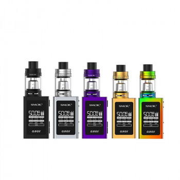 Smok QBOX 50W TC TFV8 Baby Kit Silber