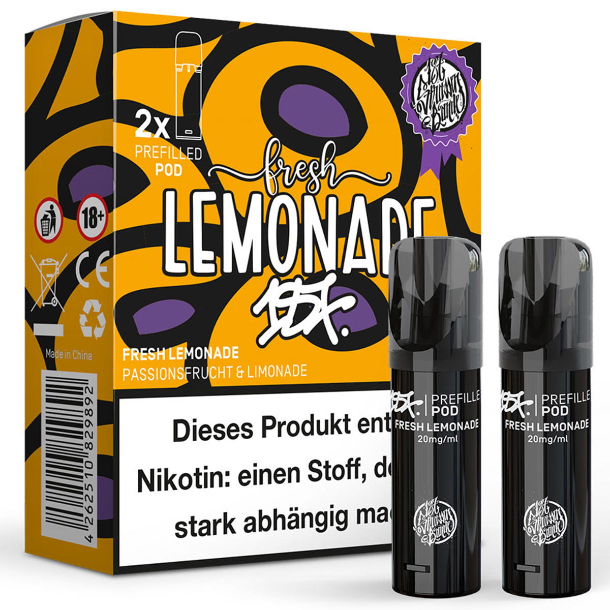 Produktbild 187 Strassenbande – Fresh Lemonade – Prefilled Pod 2er Pack