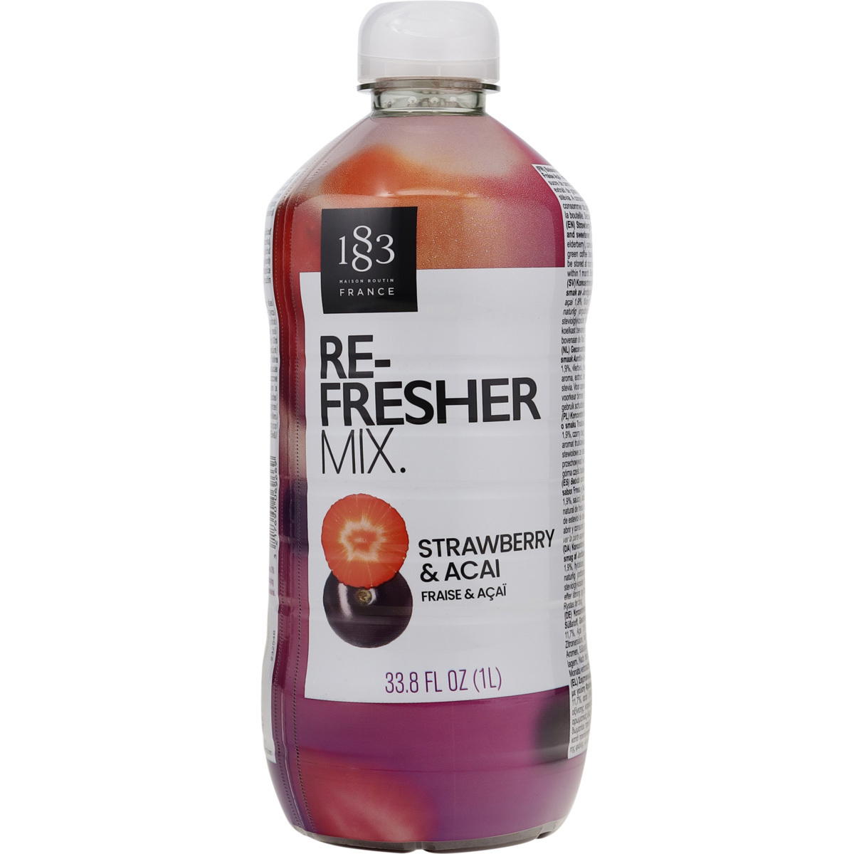 Produktbild 1883 Refresher Mix Strawberry & Acai Sirup 1L