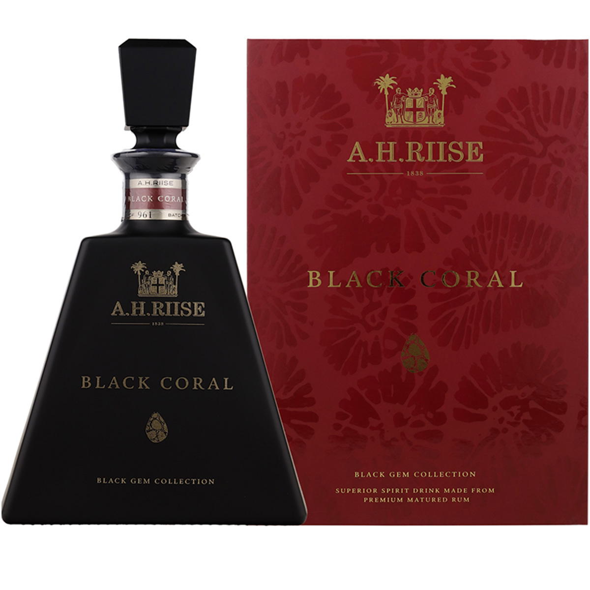 Produktbild A.H. Riise Black Coral Rum Limited Edition 45,8% Vol. 700ml
