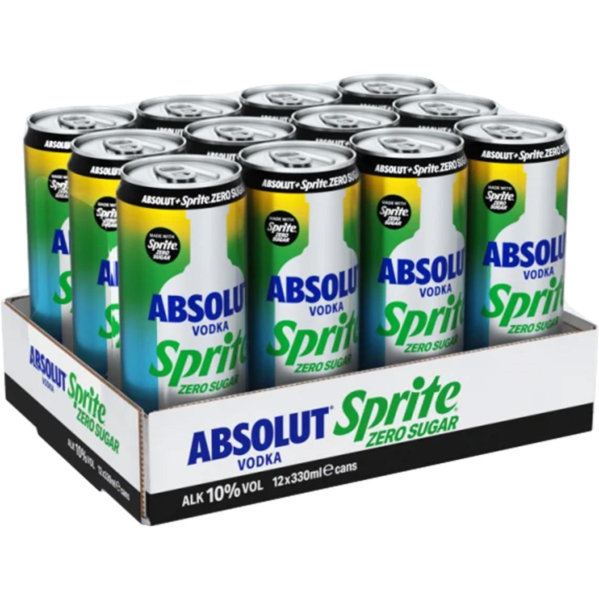 Produktbild Absolut Vodka Sprite Zero Mixgetränk 10% Vol.