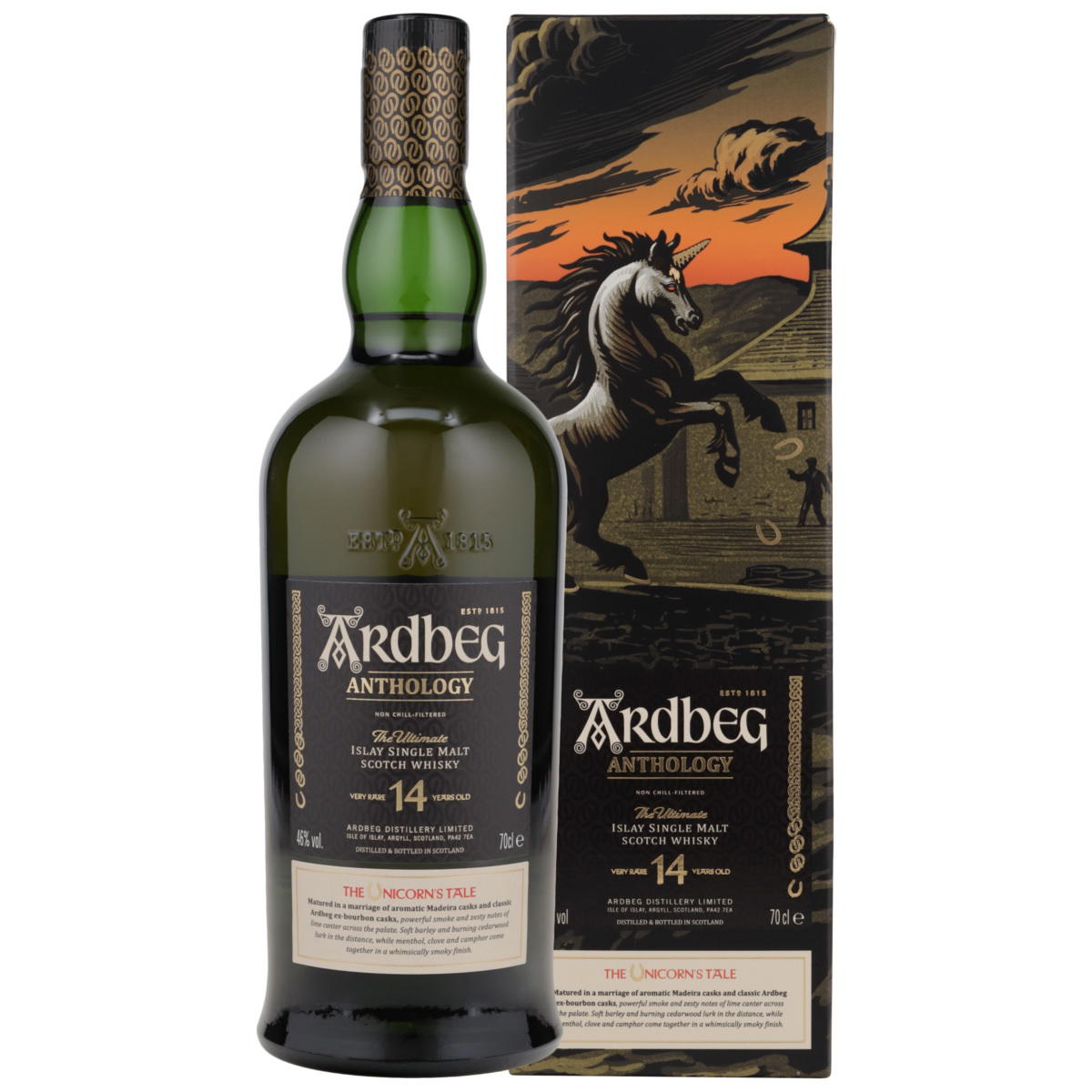 Produktbild Ardbeg 14 Jahre Anthology The Unicorn's Tale Single Malt Scotch Whisky 46% Vol. 700ml
