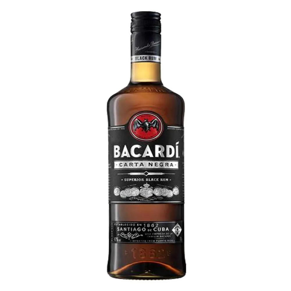 Produktbild Bacardi Carta Negra Rum 37,5%Vol. 1000ml