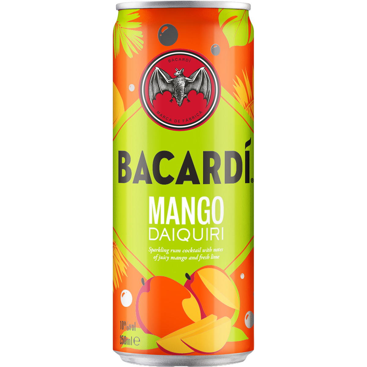 Produktbild Bacardi Mango Daiquiri Mixgetränk 10% Vol. Produktbild Bacardi Mango Daiquiri Mixgetränk 10% Vol.