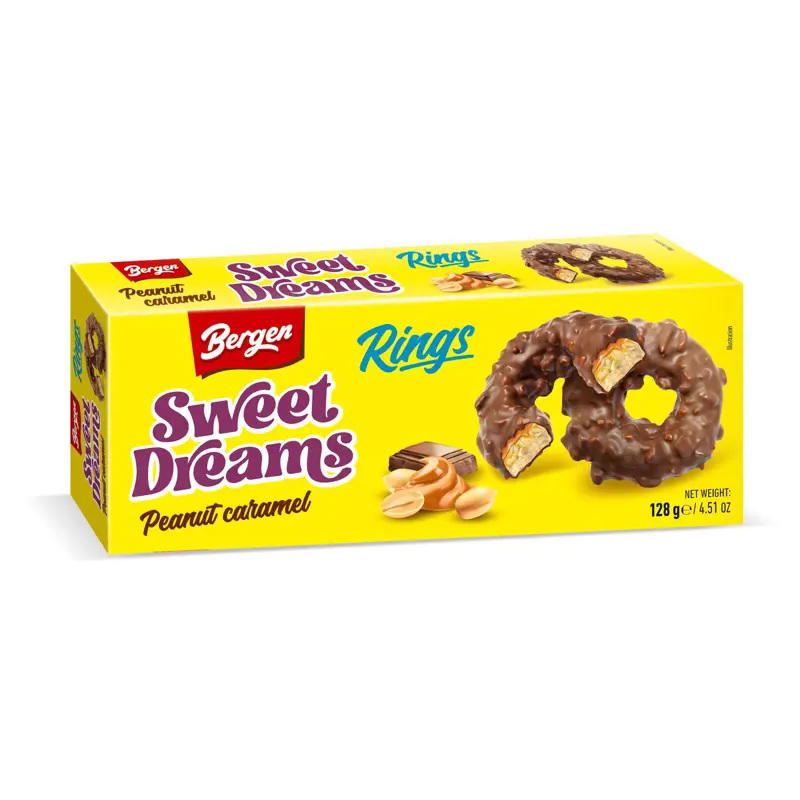 Produktbild Bergen Rings Sweet Dreams Peanut & Caramel 128g