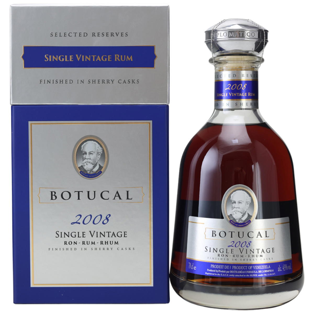 Produktbild Botucal Rum Single Vintage 2008 43% Vol. 700ml