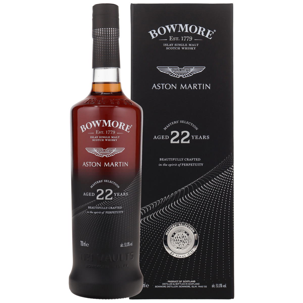 Produktbild Bowmore 22 Jahre Aston Martin Master's Selection Single Malt Scotch Whisky 51% Vol. 700ml