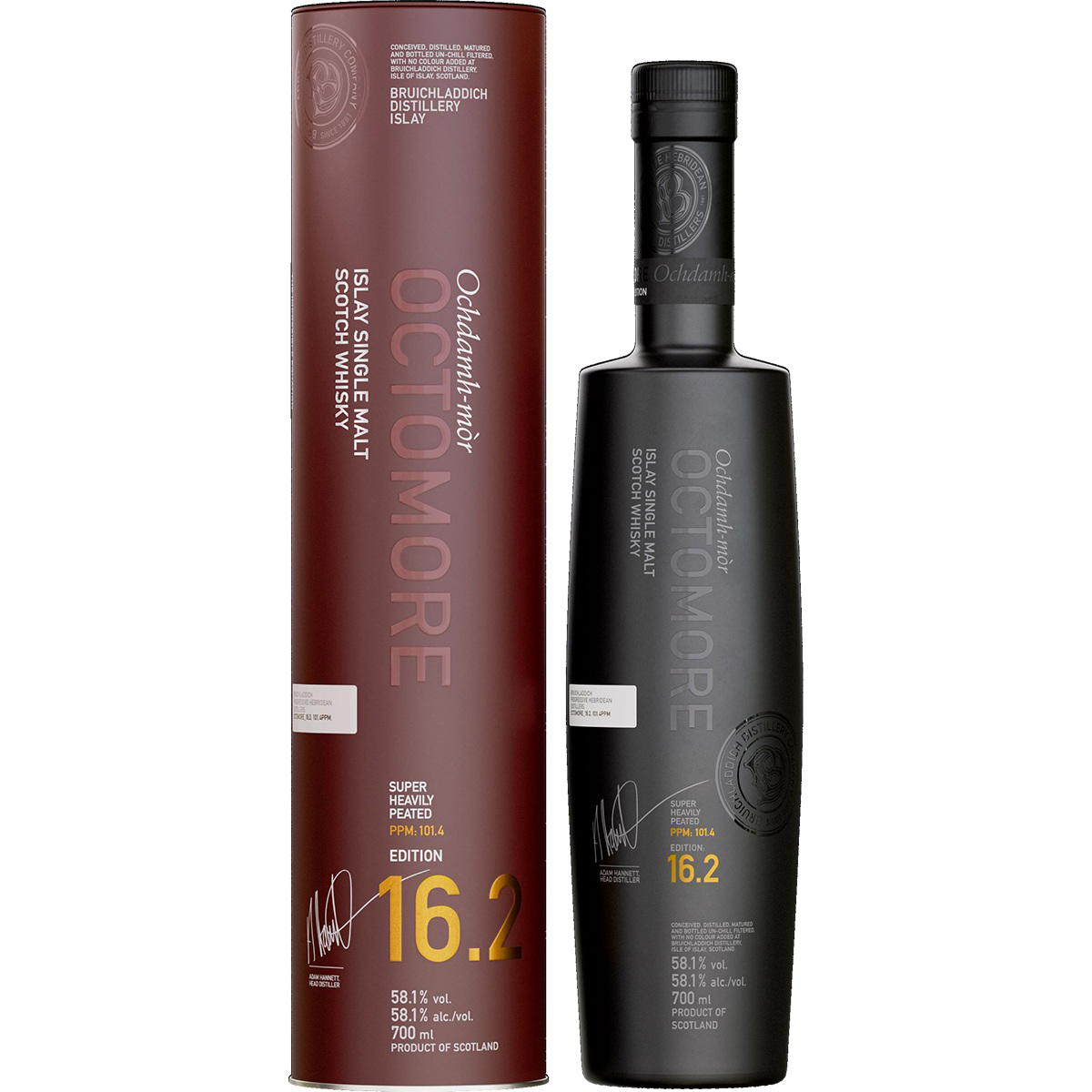 Produktbild Bruichladdich Octomore 16.2 Single Malt Scotch Whisky 58,1% Vol. 700ml Produktbild Bruichladdich Octomore 16.2 Single Malt Scotch Whisky 58,1% Vol. 700ml