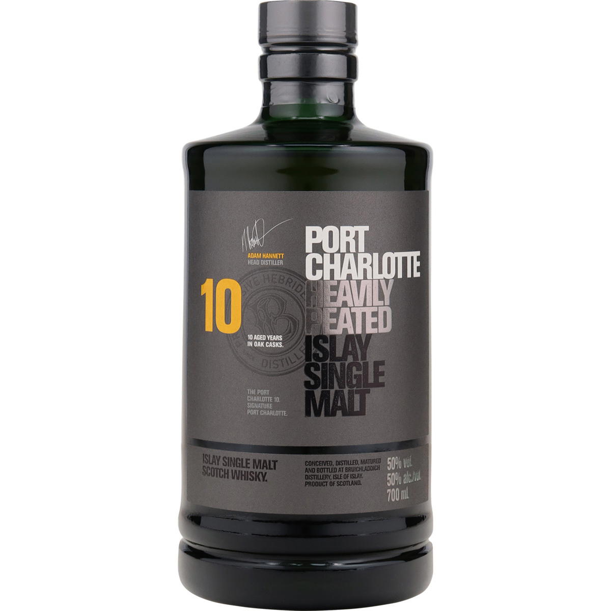 Produktbild Bruichladdich Port Charlotte 10 Jahre Heavily Peated Single Malt Scotch Whisky 50% Vol. 700ml