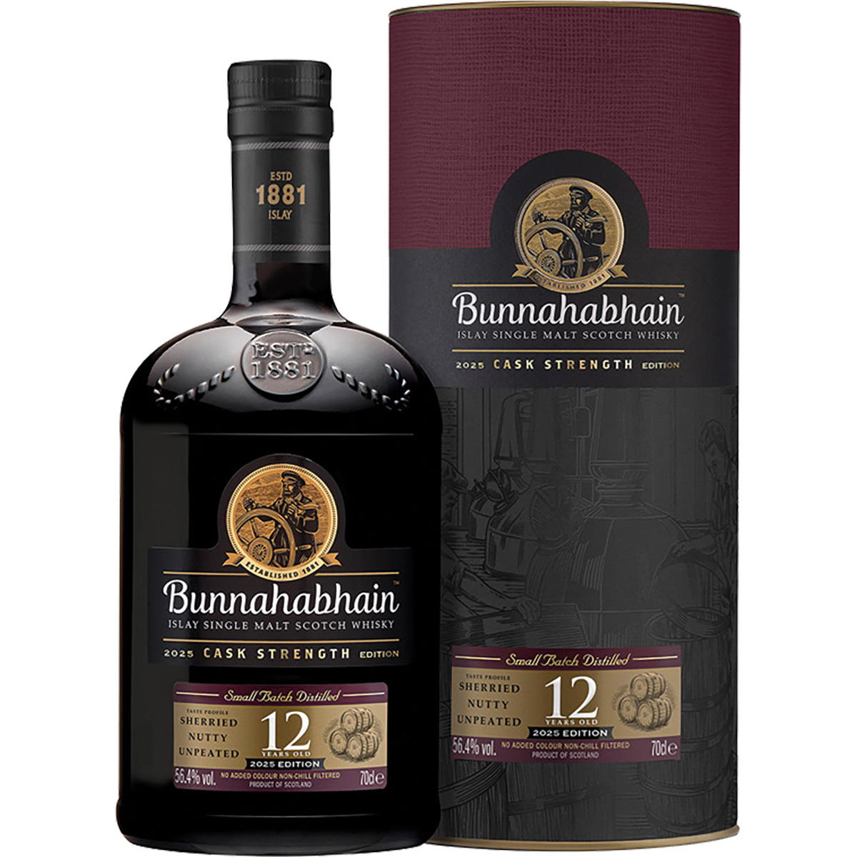 Produktbild Bunnahabhain 12 Jahre Cask Strenght 2025 Single Malt Scotch Whisky 56,4% Vol. 700ml