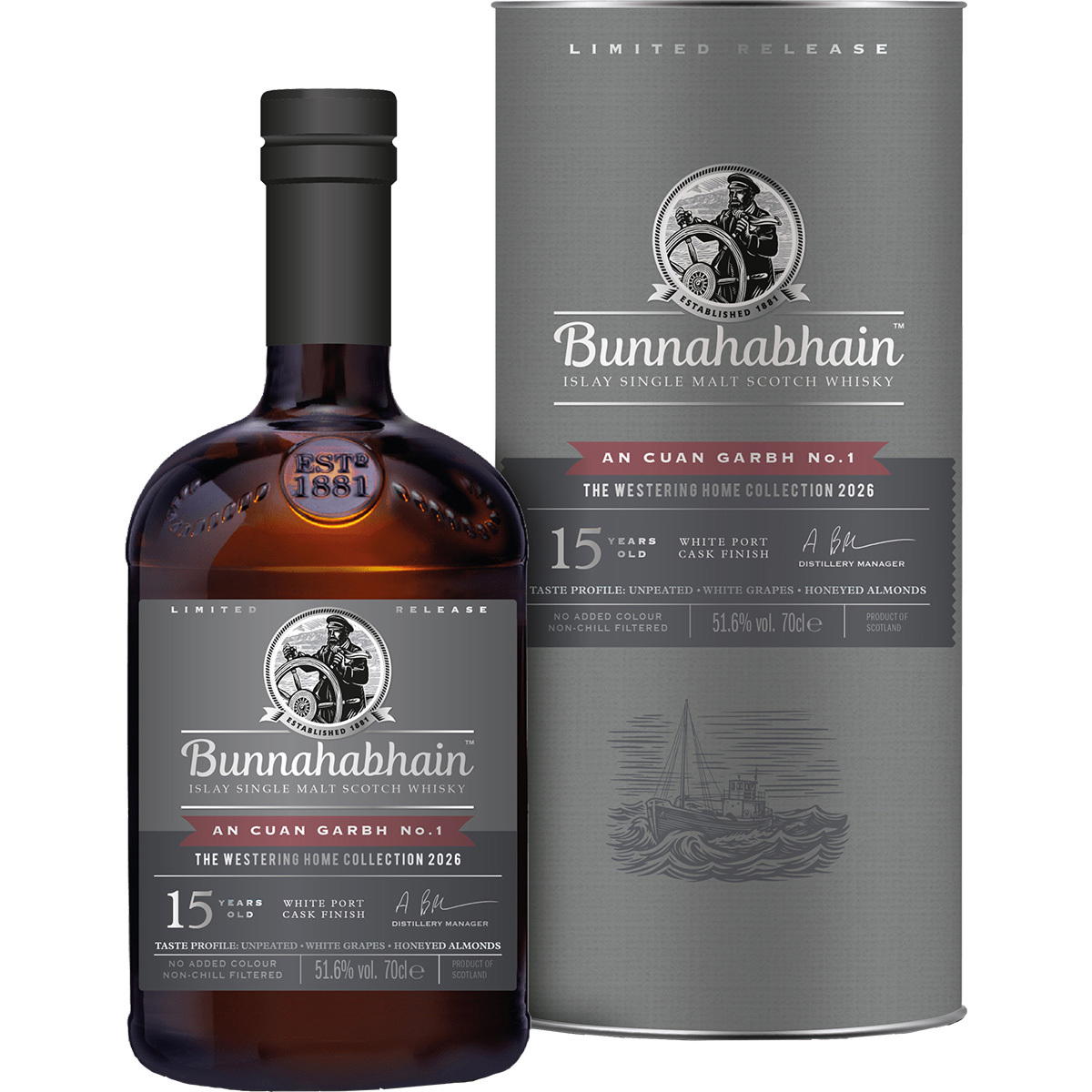 Produktbild Bunnahabhain 15 Jahre An Cuan Garbh No. 1 Single Malt Scotch Whisky 51,6% Vol. 700ml Produktbild Bunnahabhain 15 Jahre An Cuan Garbh No. 1 Single Malt Scotch Whisky 51,6% Vol. 700ml