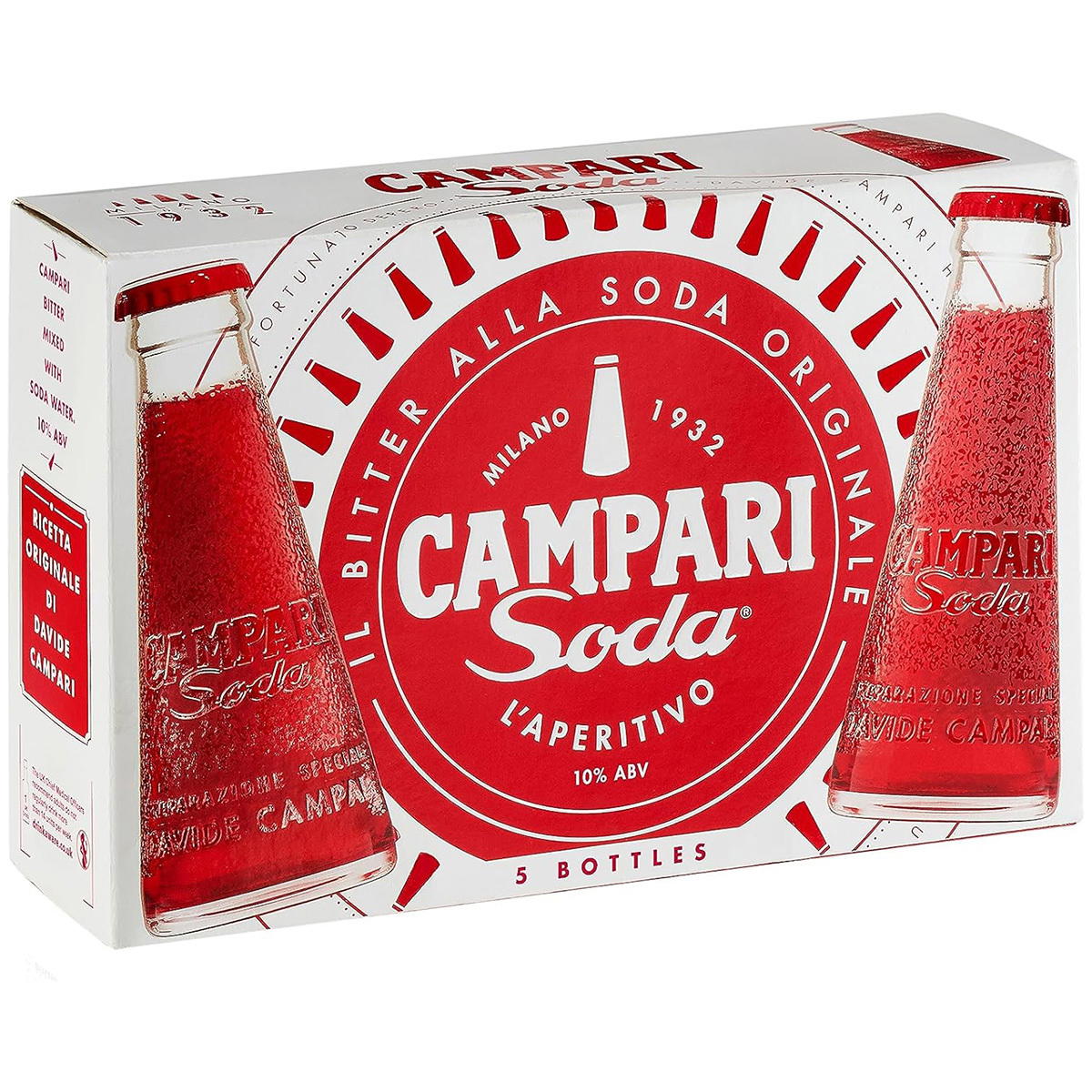 Produktbild Campari Soda Mischgetränk 10% Vol. 490ml 5er Pack