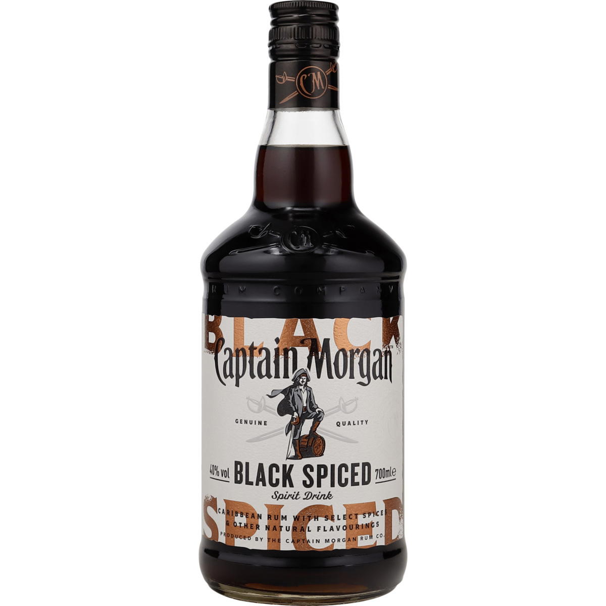 Produktbild Captain Morgan Black Spiced Rum 40% Vol. 700ml Produktbild Captain Morgan Black Spiced Rum 40% Vol. 700ml