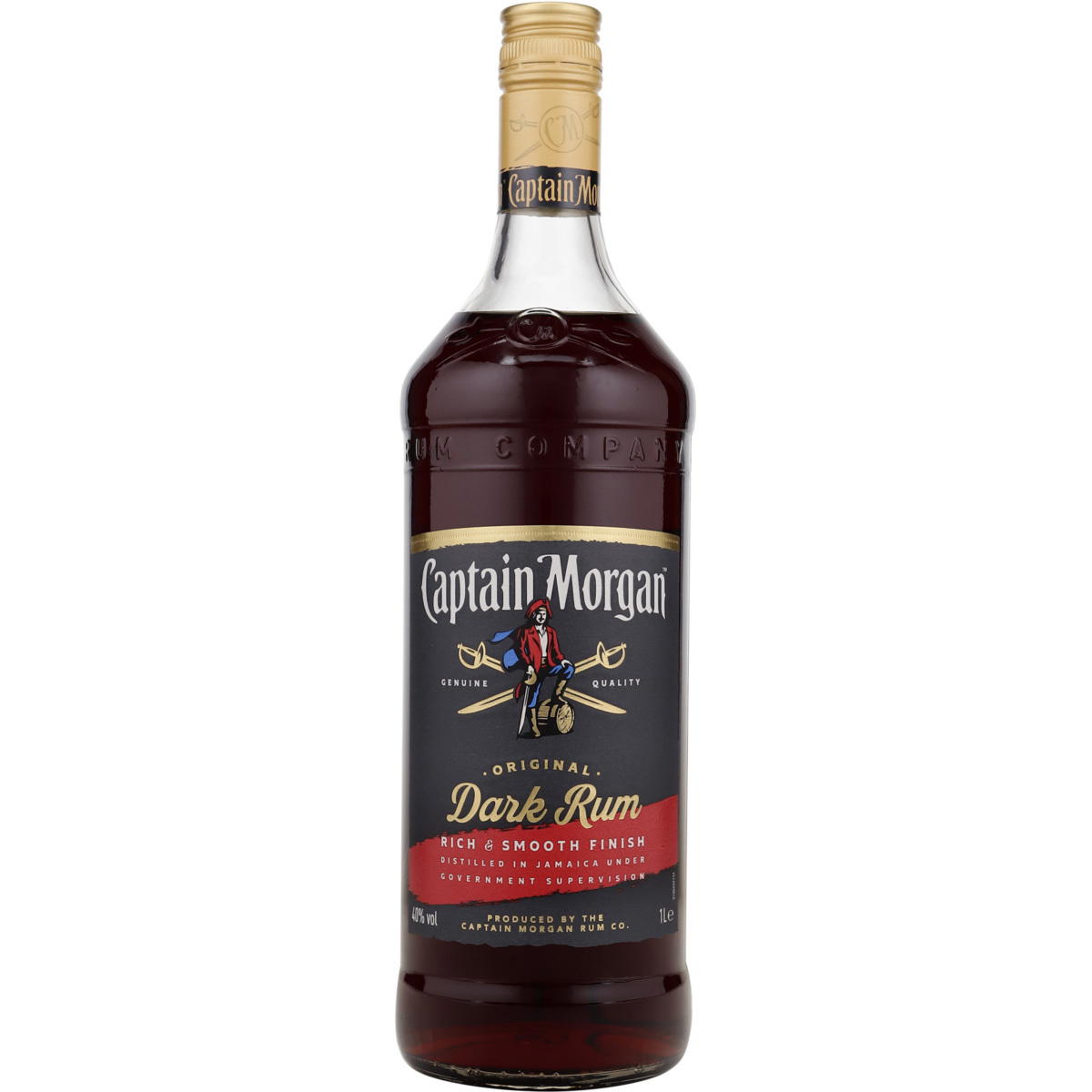 Produktbild Captain Morgan Dark Rum 40% Vol. 1L