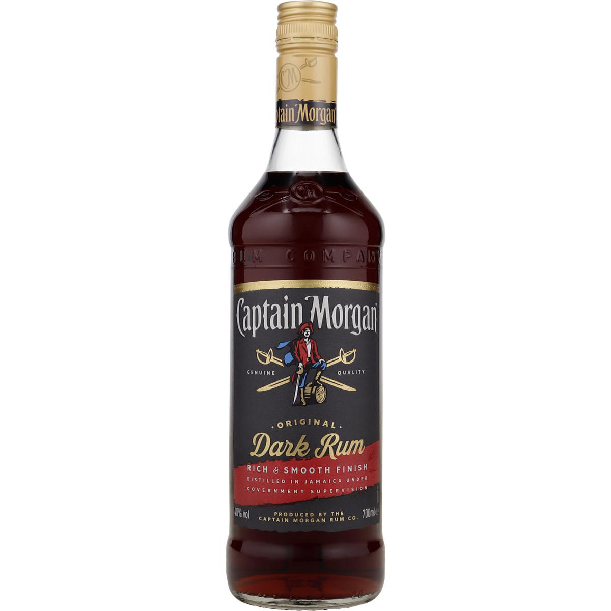 Produktbild Captain Morgan Dark Rum 40% Vol. 700ml Produktbild Captain Morgan Dark Rum 40% Vol. 700ml