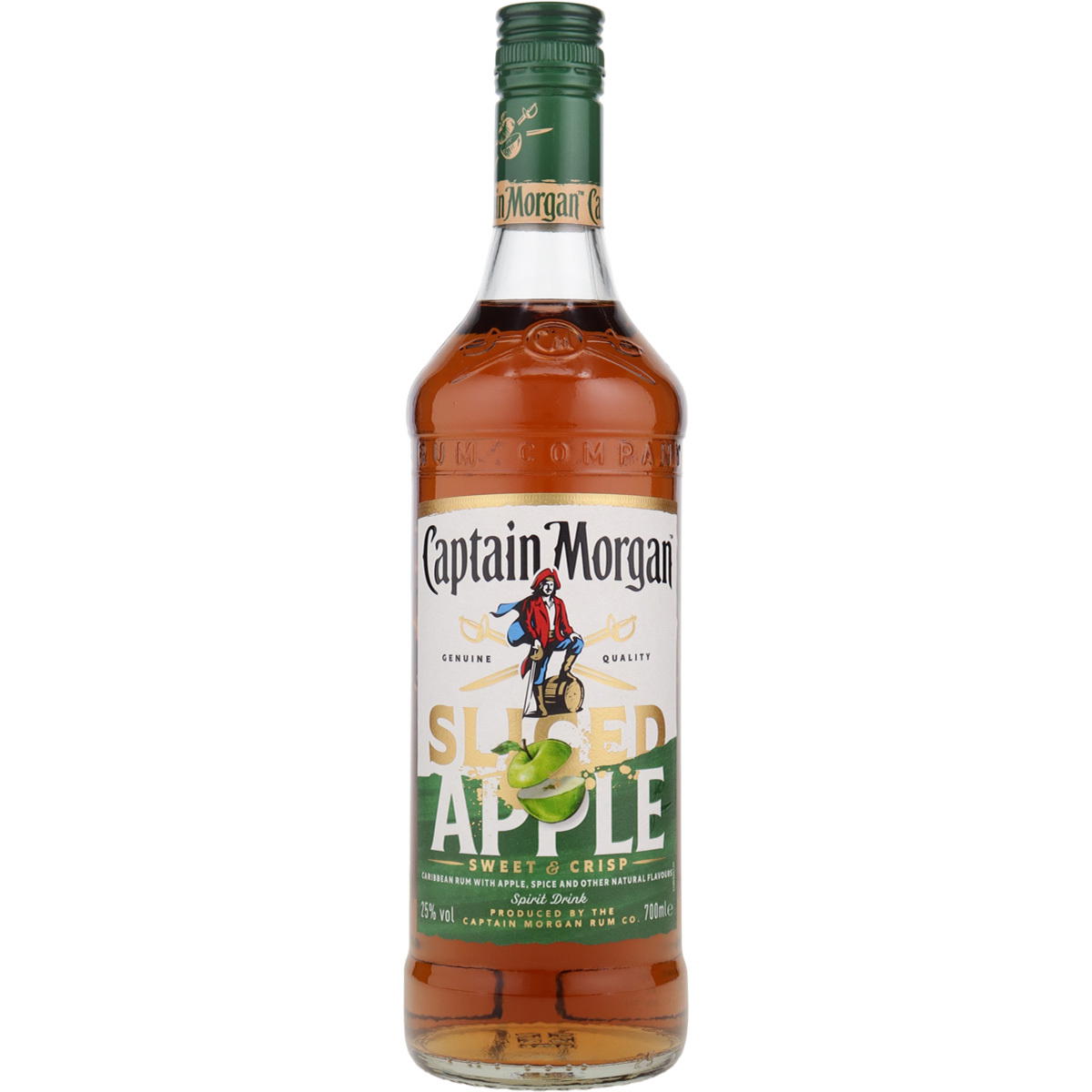 Produktbild Captain Morgan Sliced Apple Rum-Basis 25% Vol. 700ml