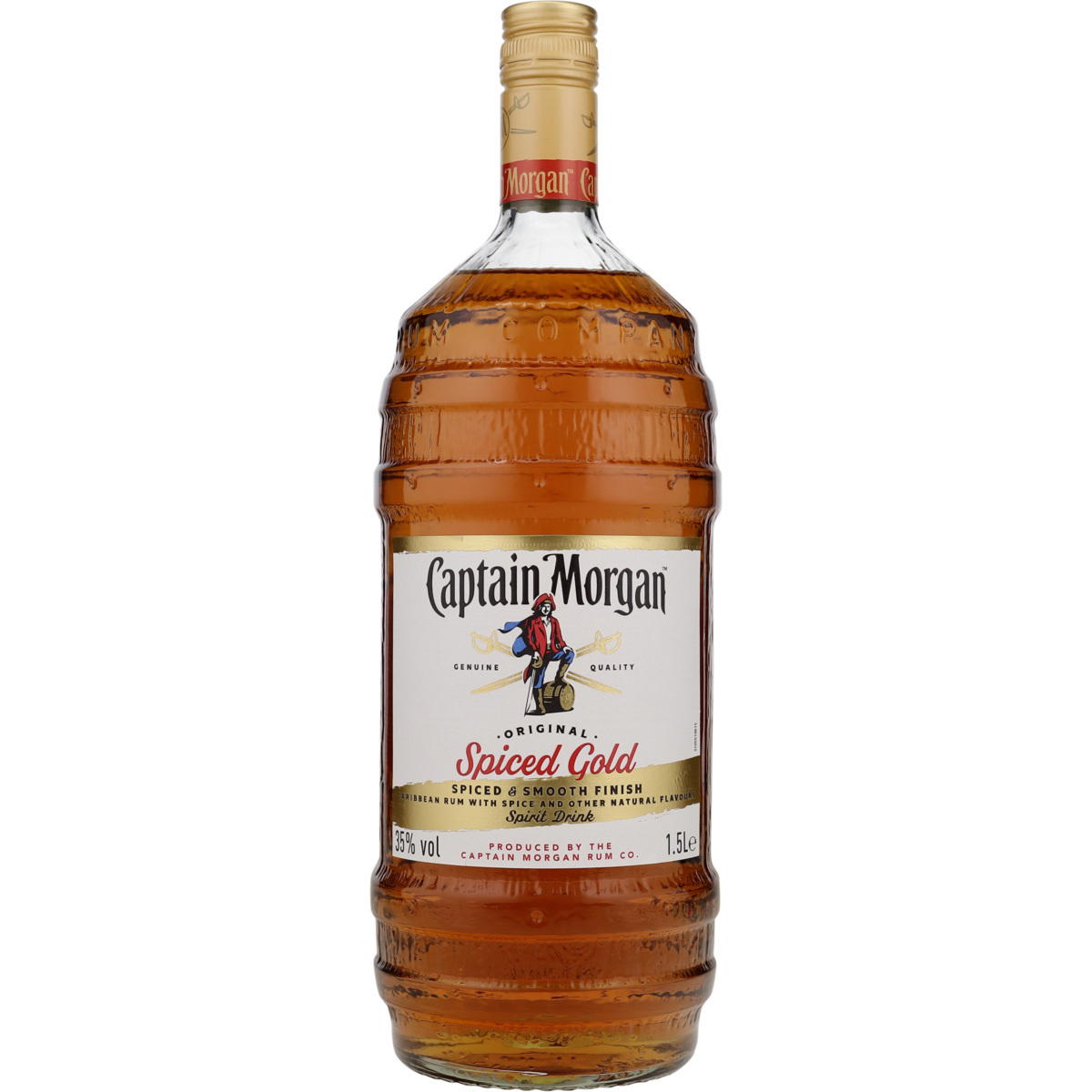 Produktbild Captain Morgan Spiced Gold Rum-Basis 35% Vol. 1,5L Produktbild Captain Morgan Spiced Gold Rum-Basis 35% Vol. 1,5L