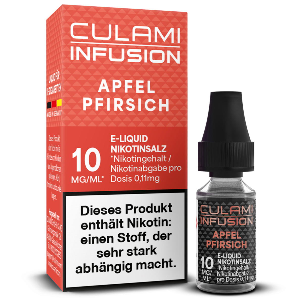Produktbild Culami Infusion Apfel Pfirsich NicSalt Liquid