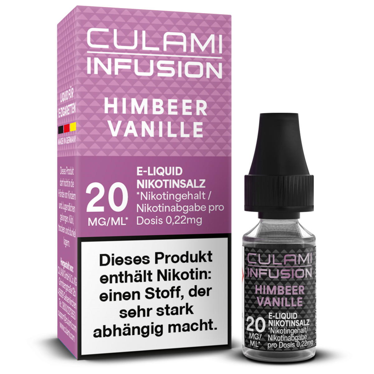 Produktbild Culami Infusion Himbeer Vanille NicSalt Liquid