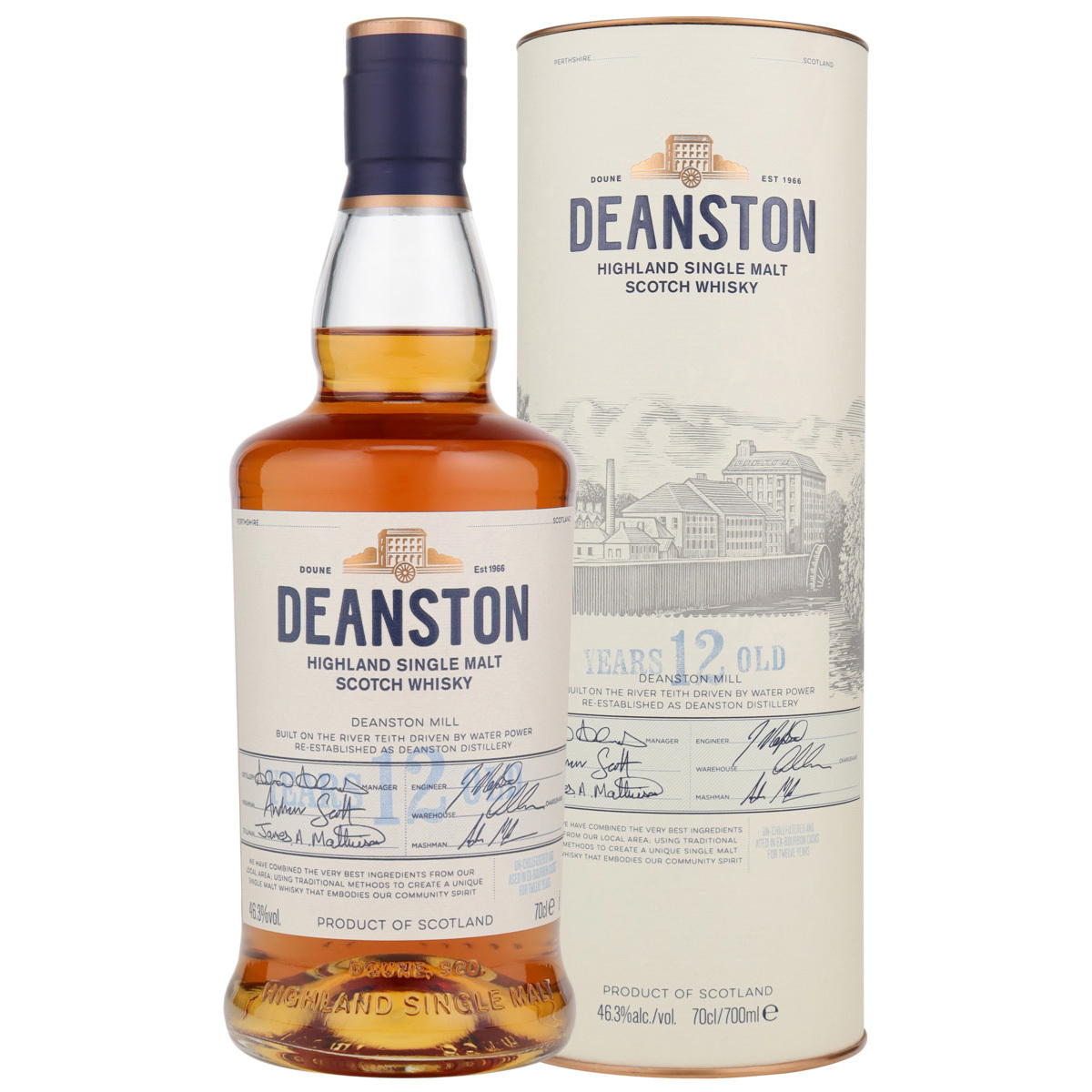 Produktbild Deanston 12 Jahre Single Malt Scotch Whisky 46,3% Vol. 700ml