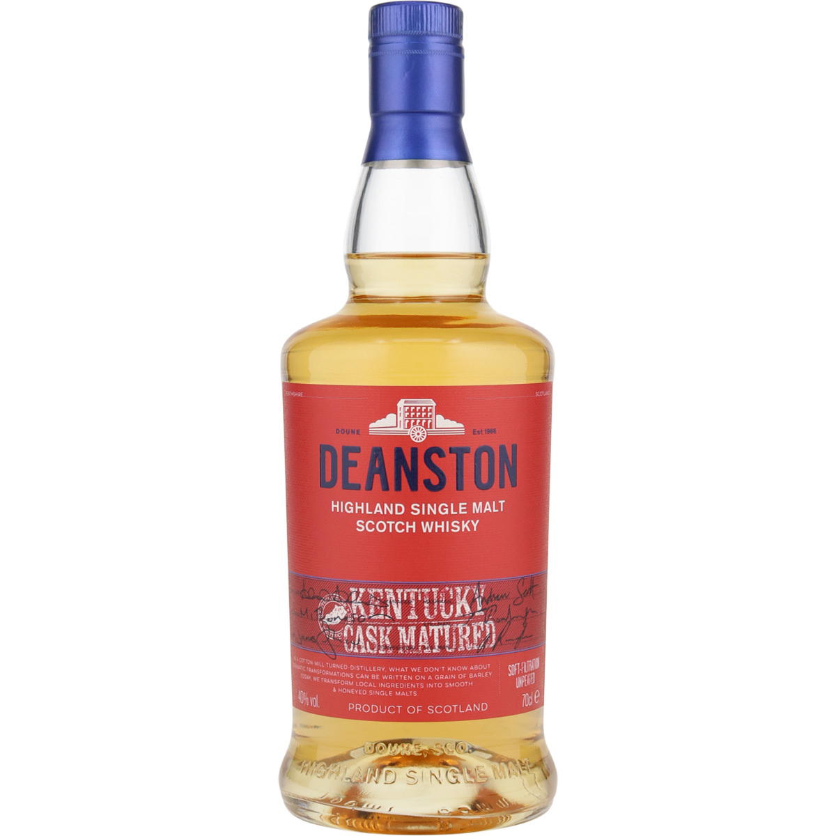 Produktbild Deanston Kentucky Cask Matured Single Malt Scotch Whisky 40% Vol. 700ml