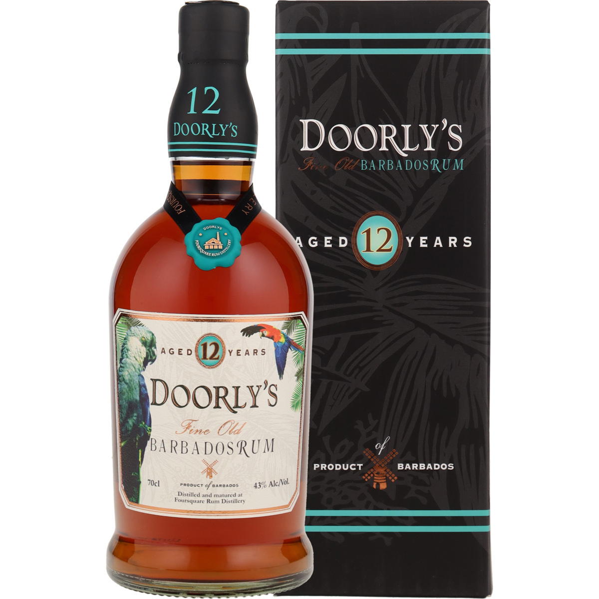 Produktbild Doorly's 12 Jahre Rum 43% Vol. 700ml