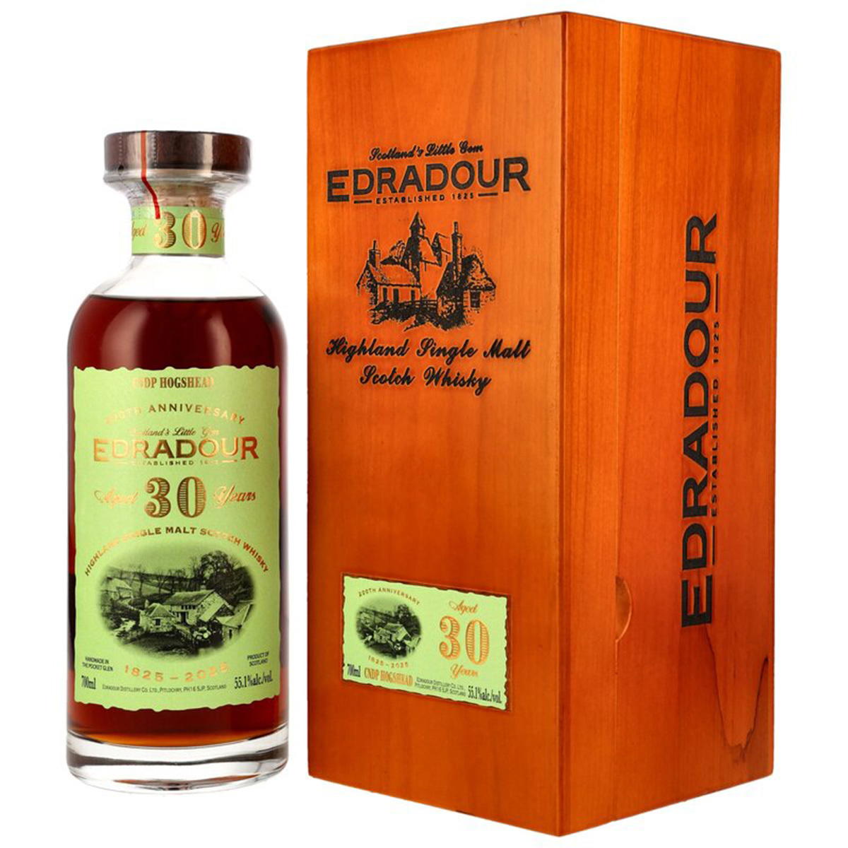 Produktbild Edradour 30 Jahre 1995/2025 Cask #2110 Single Malt Scotch Whisky 55,1% Vol. 700ml