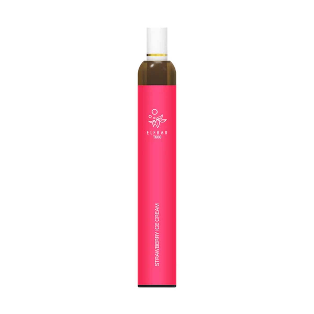 Produktbild Elf Bar T600 E-Zigarette 20mg 600 Züge 550mAh NicSalt Strawberry Ice Cream