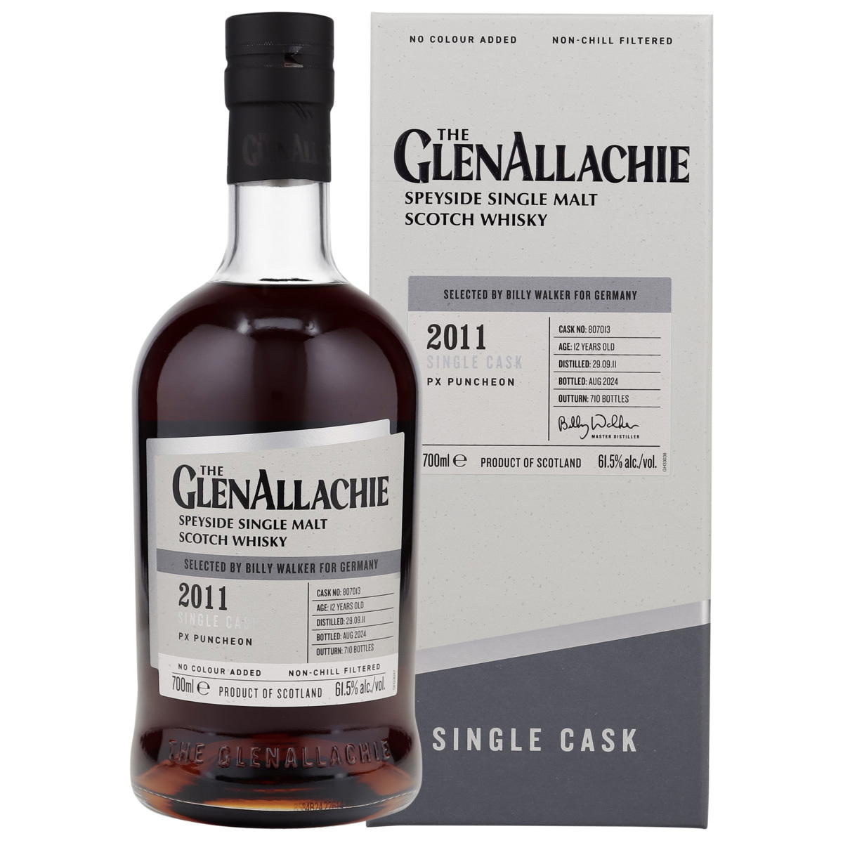Produktbild GlenAllachie 12 Jahre 2011/2024 Cask PX Puncheon Single Malt Scotch Whisky 61,5% Vol. 700ml