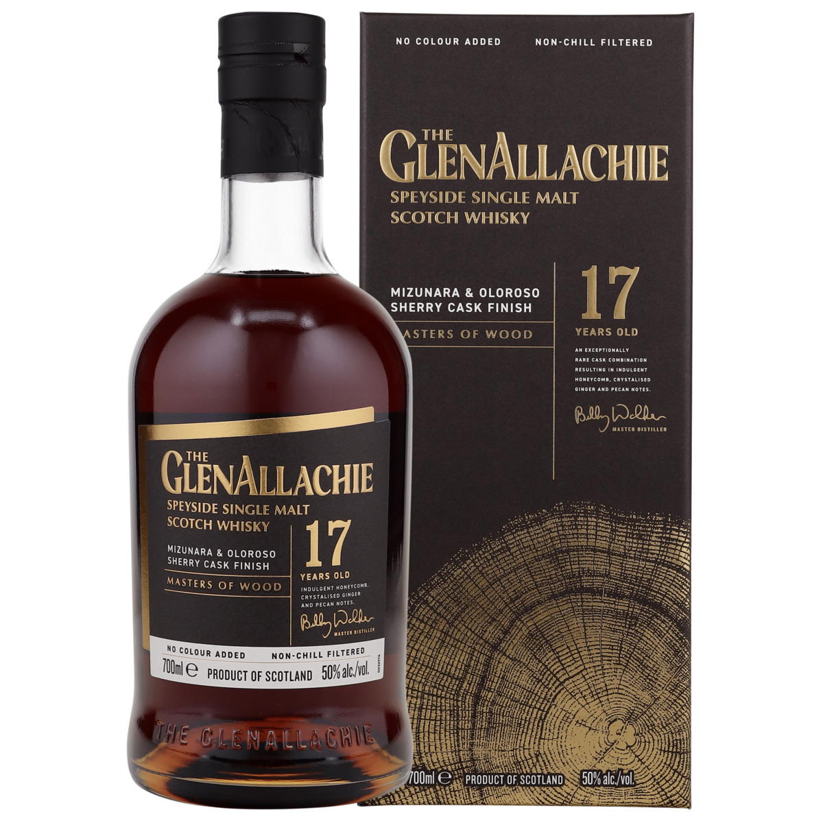 Produktbild GlenAllachie 17 Jahre Mizunara & Oloroso Sherry Cask Finish Single Malt Scotch Whisky 50% Vol. 700ml