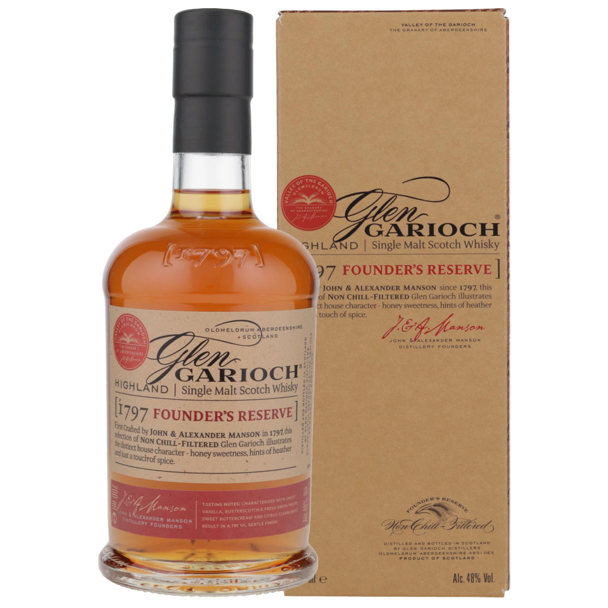 Produktbild Glen Garioch Founders Reserve Single Malt Scotch Whisky 48% Vol. 700ml