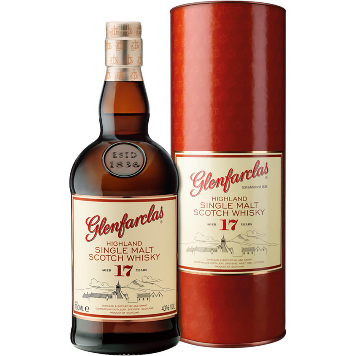 Produktbild Glenfarclas 17 Jahre Single Malt Scotch Whisky 43% Vol. 700ml