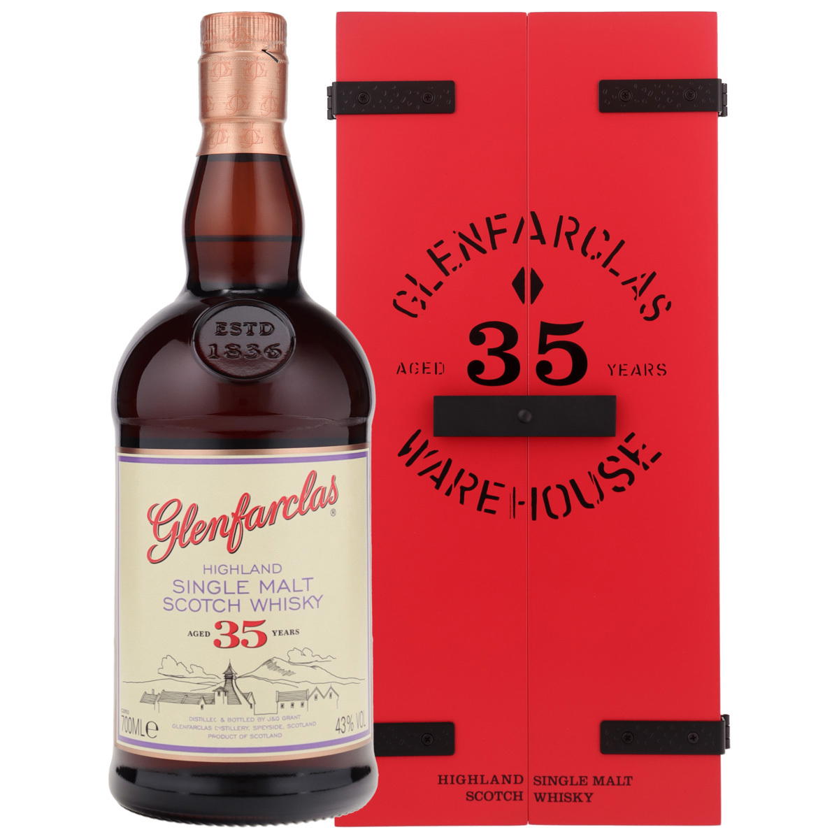 Produktbild Glenfarclas 35 Jahre Warehouse Edition Single Malt Scotch Whisky 43% Vol. 700ml