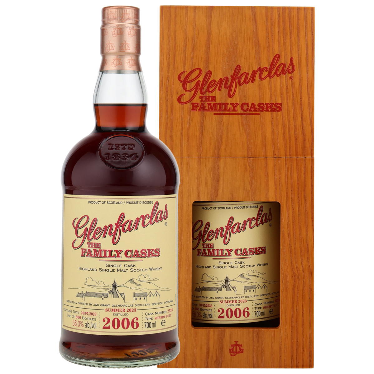 Produktbild Glenfarclas The Family Casks Vintage 2006 Single Malt Scotch Whisky 58% Vol. 700ml