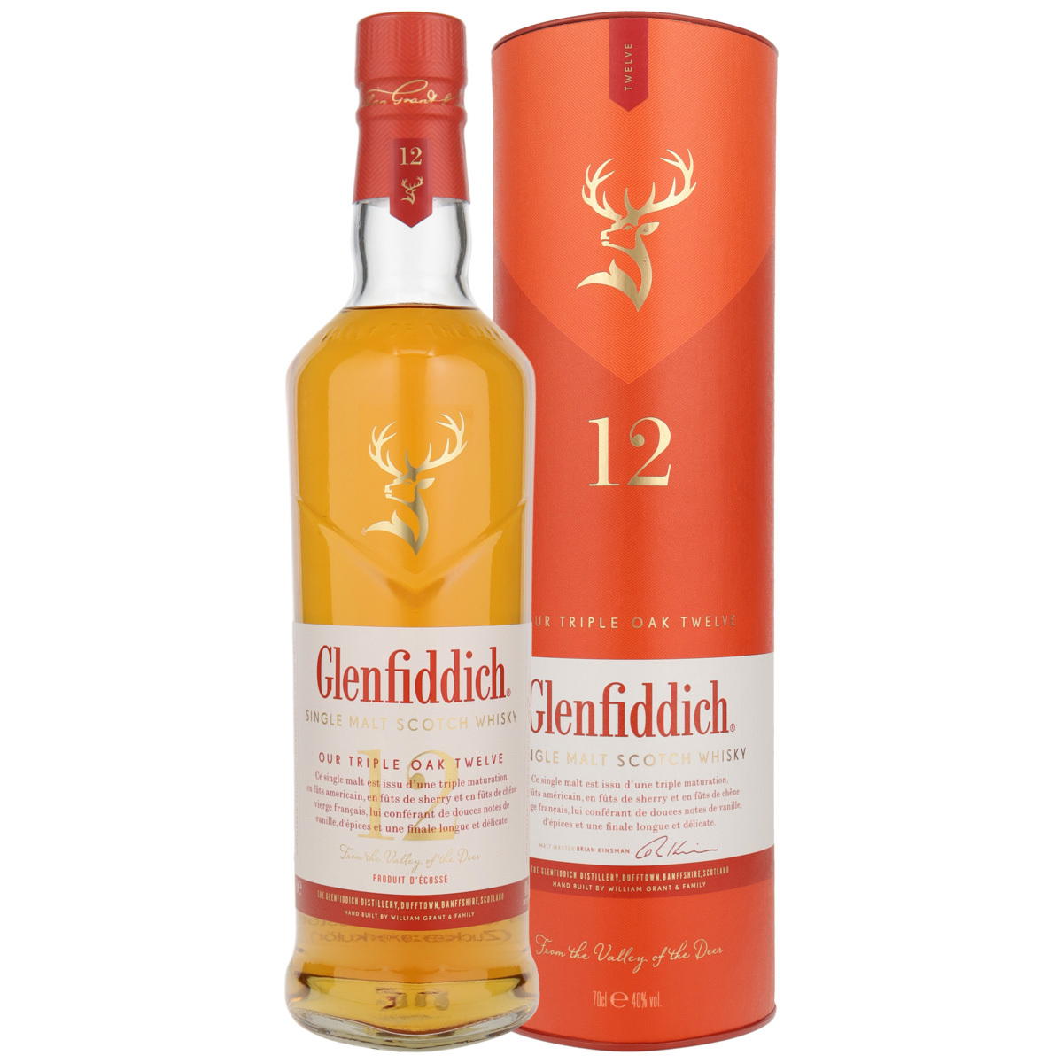Produktbild Glenfiddich 12 Jahre Our Triple Oak Single Malt Scotch Whisky 40% Vol. 700ml Produktbild Glenfiddich 12 Jahre Our Triple Oak Single Malt Scotch Whisky 40% Vol. 700ml