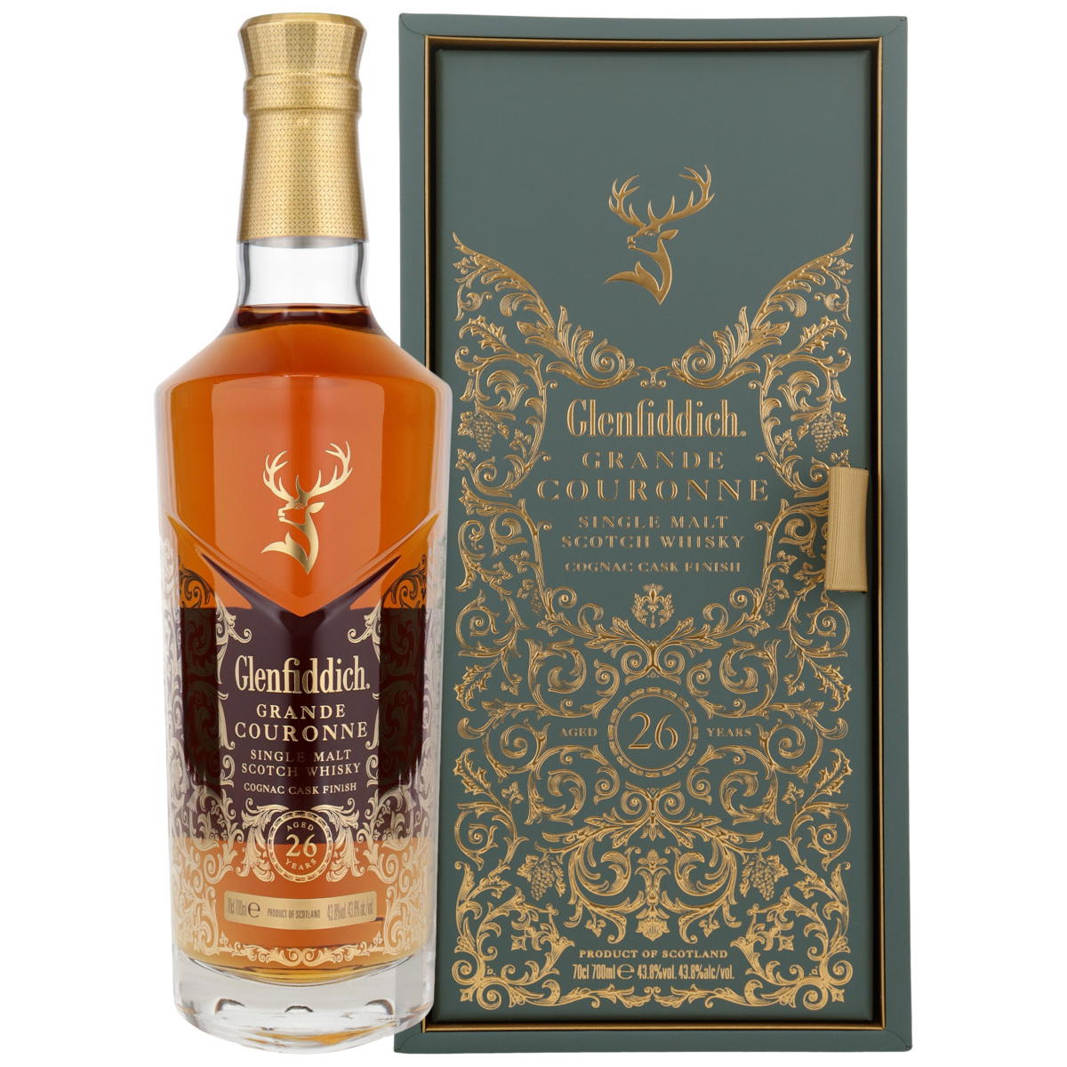 Produktbild Glenfiddich 26 Jahre Grande Couronne Single Malt Scotch Whisky 43,8% Vol. 700ml
