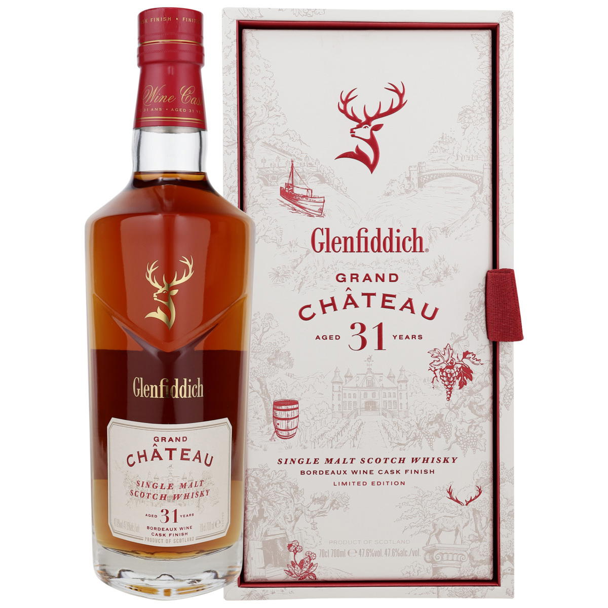 Produktbild Glenfiddich 31 Jahre Grand Château Limited Edition Single Malt Scotch Whisky 47,6% Vol. 700ml