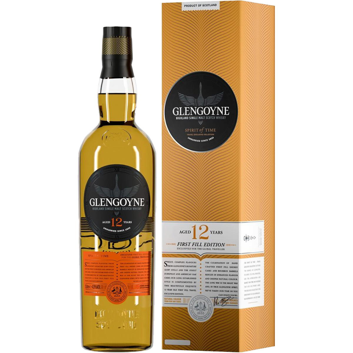 Produktbild Glengoyne 12 Jahre First Fill Edition Single Malt Scotch Whisky 43% Vol. 1L