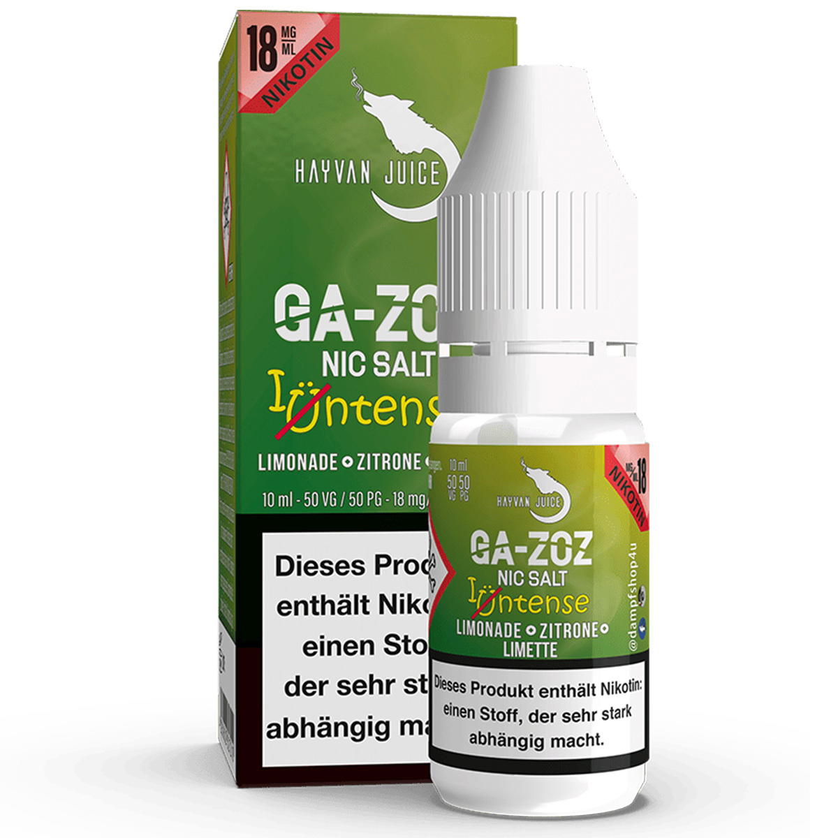 Produktbild Hayvan Juice Intense Ga-Zoz NicSalt Liquid