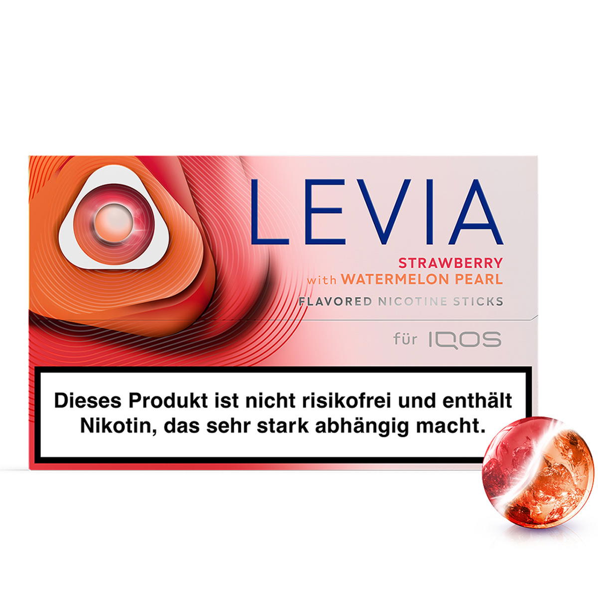 Produktbild IQOS LEVIA Strawberry Watermelon Pearl 20er Pack Nikotinsticks