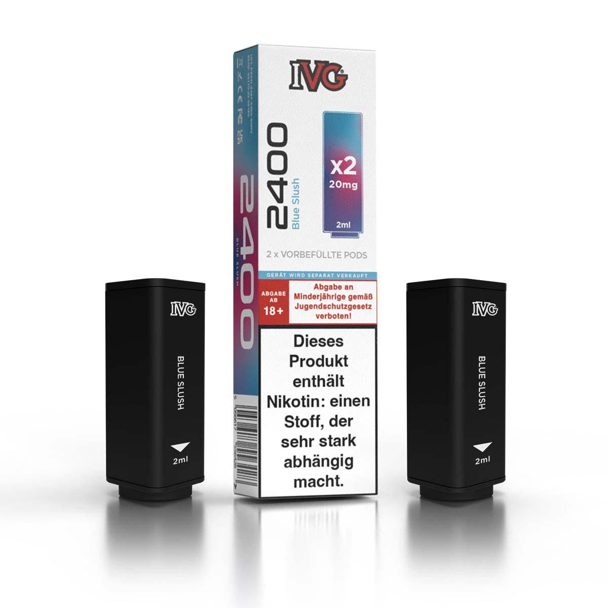 Produktbild IVG 2400 4-Pod - Blue Slush - Liquid Prefilled Pod - 2er Pack (4 ml)