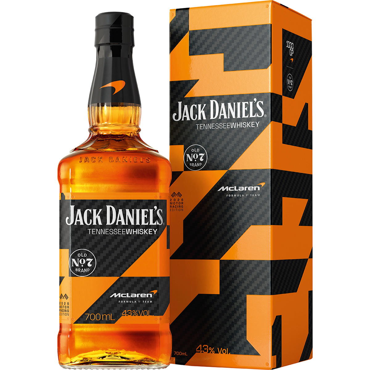 Produktbild Jack Daniel's McLaren Edition No. 4 Tenessee Whiskey 43% Vol. 700ml Produktbild Jack Daniel's McLaren Edition No. 4 Tenessee Whiskey 43% Vol. 700ml