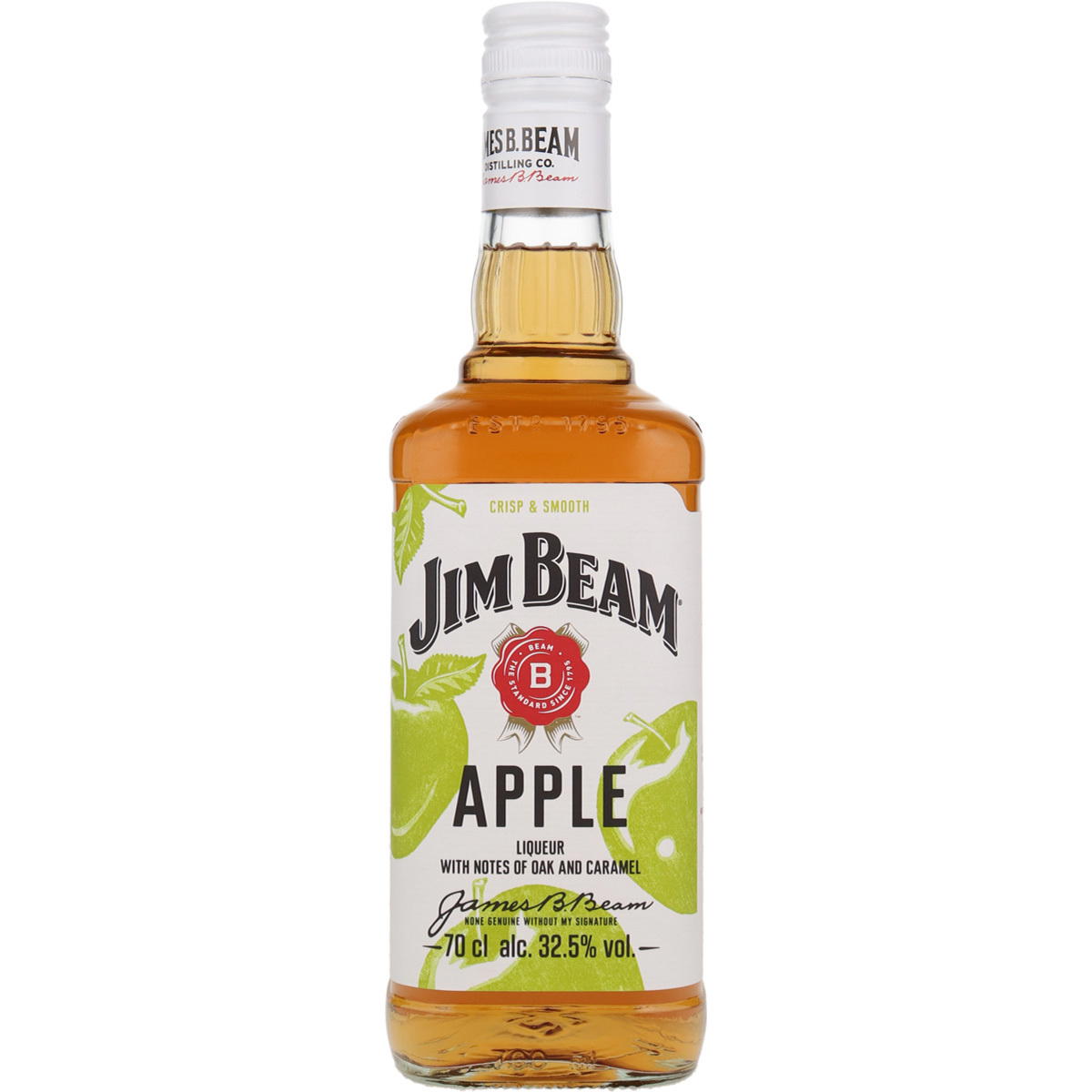 Jim Beam Apple – 32,5% Vol. Whiskylikör mit grünem Apfel
