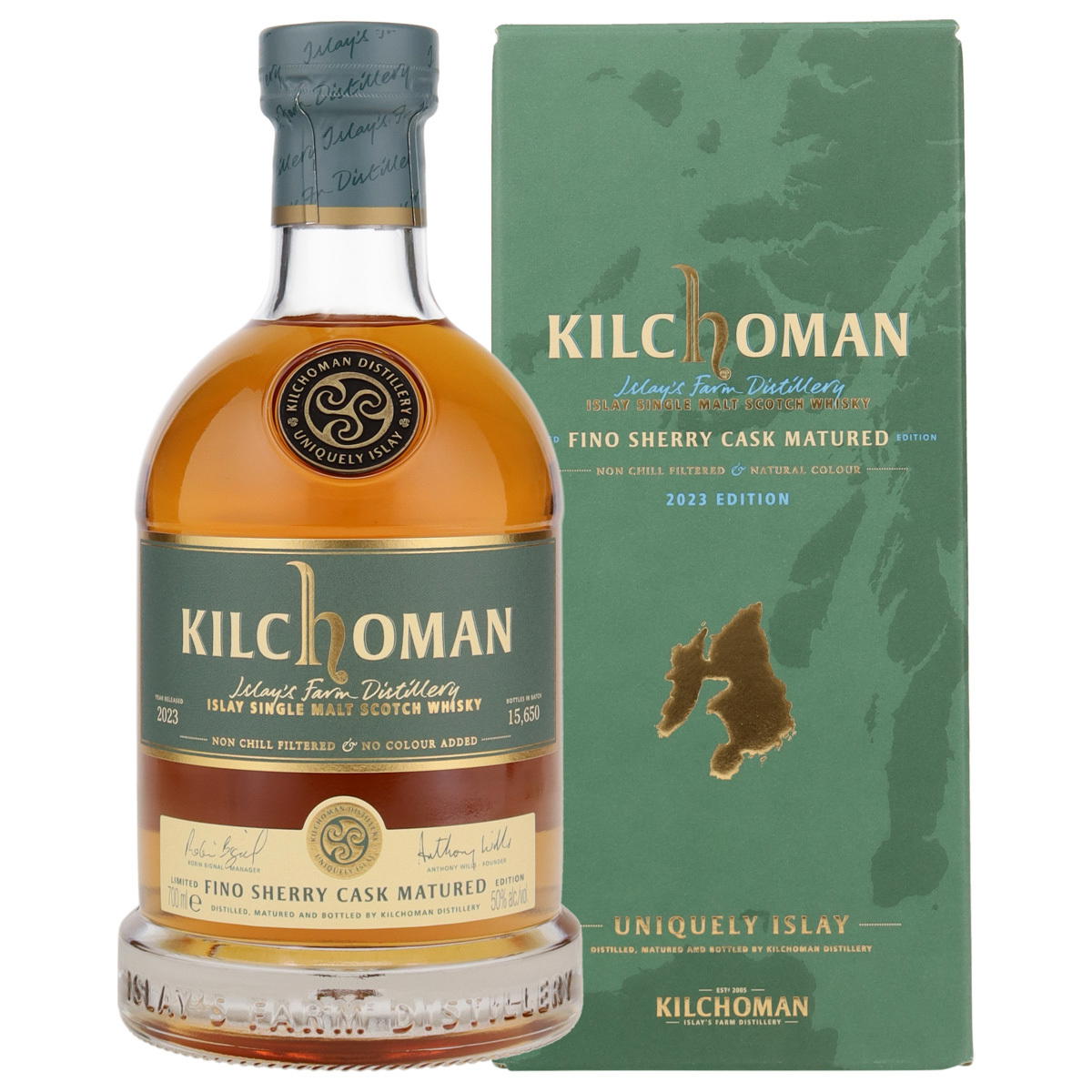 Produktbild Kilchoman Fino Sherry Cask Matured Islay Single Malt Scotch Whisky 50% Vol. 700ml