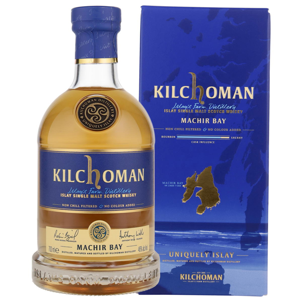 Produktbild Kilchoman Machir Bay Islay Single Malt Scotch Whisky 46% Vol. 700ml Produktbild Kilchoman Machir Bay Islay Single Malt Scotch Whisky 46% Vol. 700ml