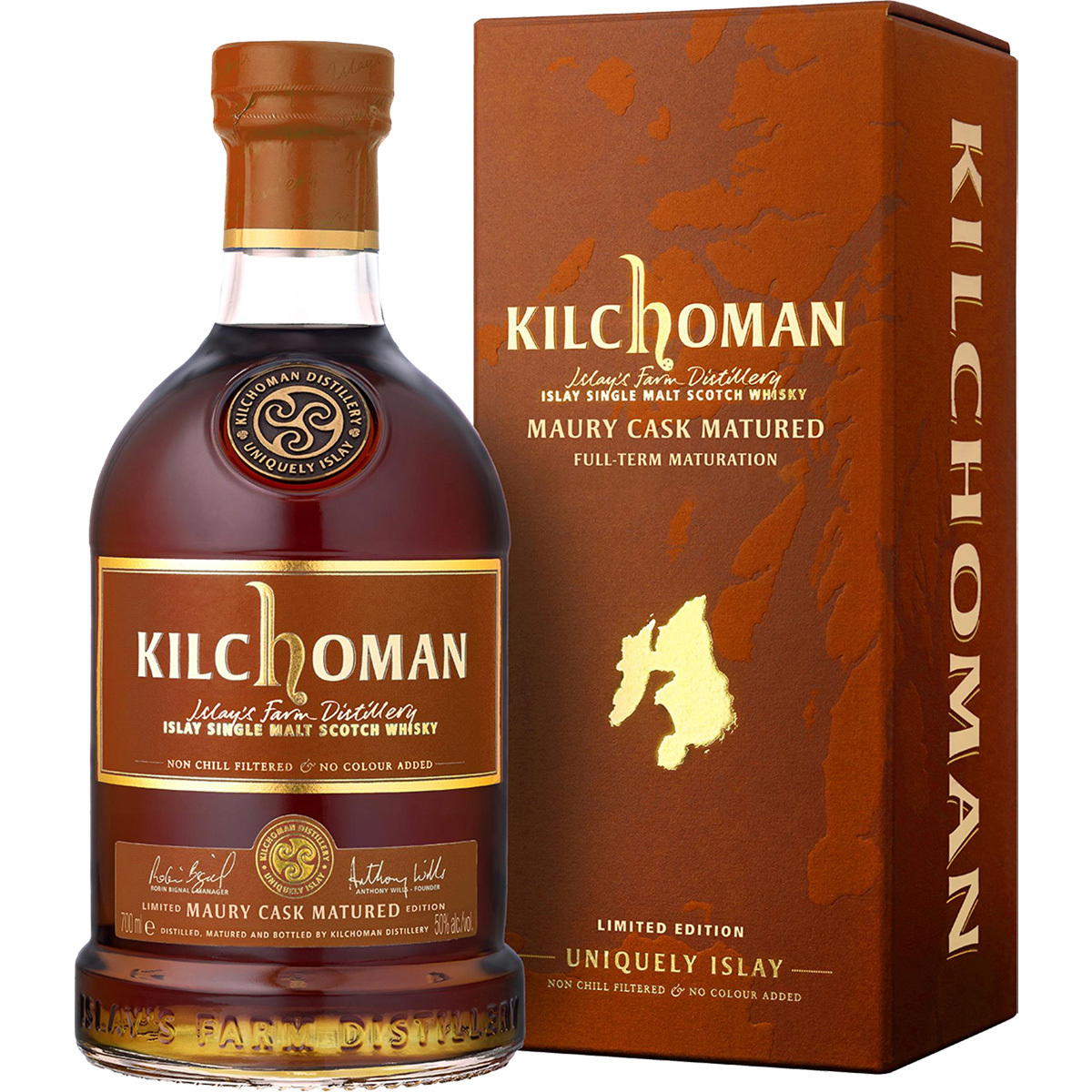 Produktbild Kilchoman Maury Cask Matured Islay Single Malt Scotch Whisky 50% Vol. 700ml