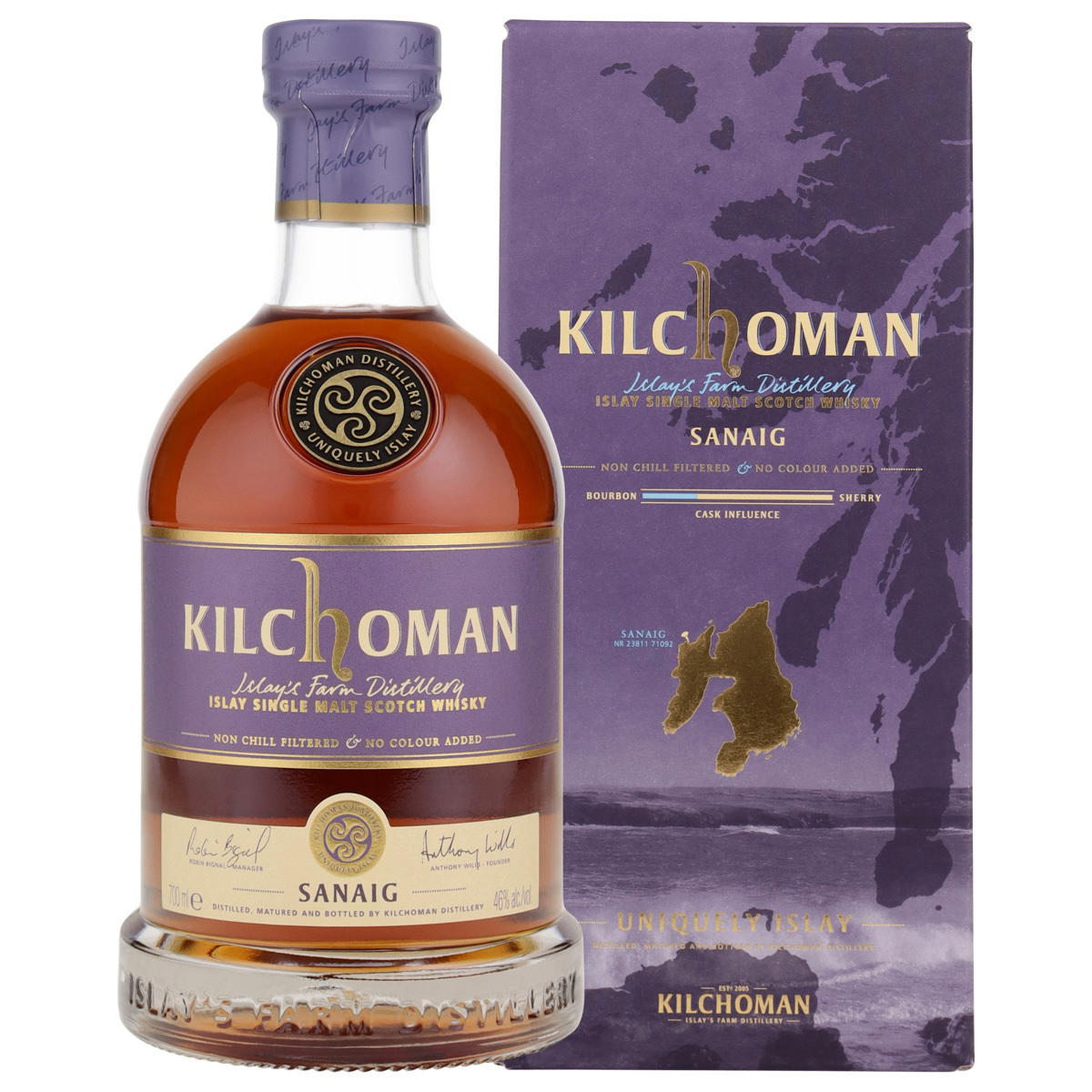 Produktbild Kilchoman Sanaig Islay Single Malt Scotch Whisky 46% Vol. 700ml