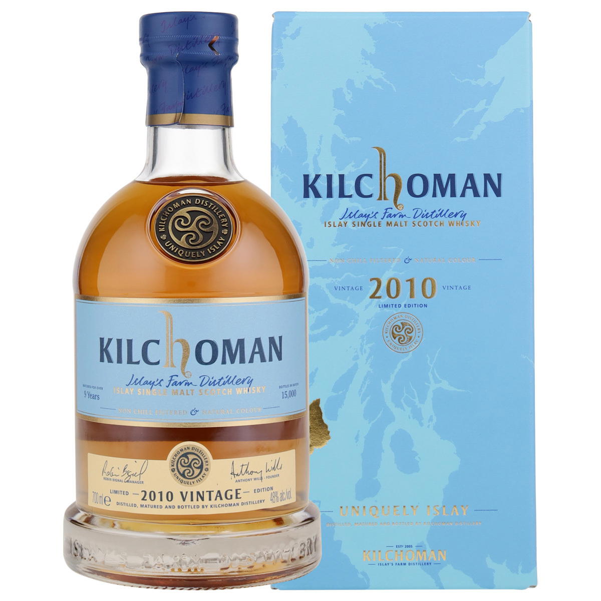 Produktbild Kilchoman Vintage 2010 Islay Single Malt Scotch Whisky 48% Vol. 700ml