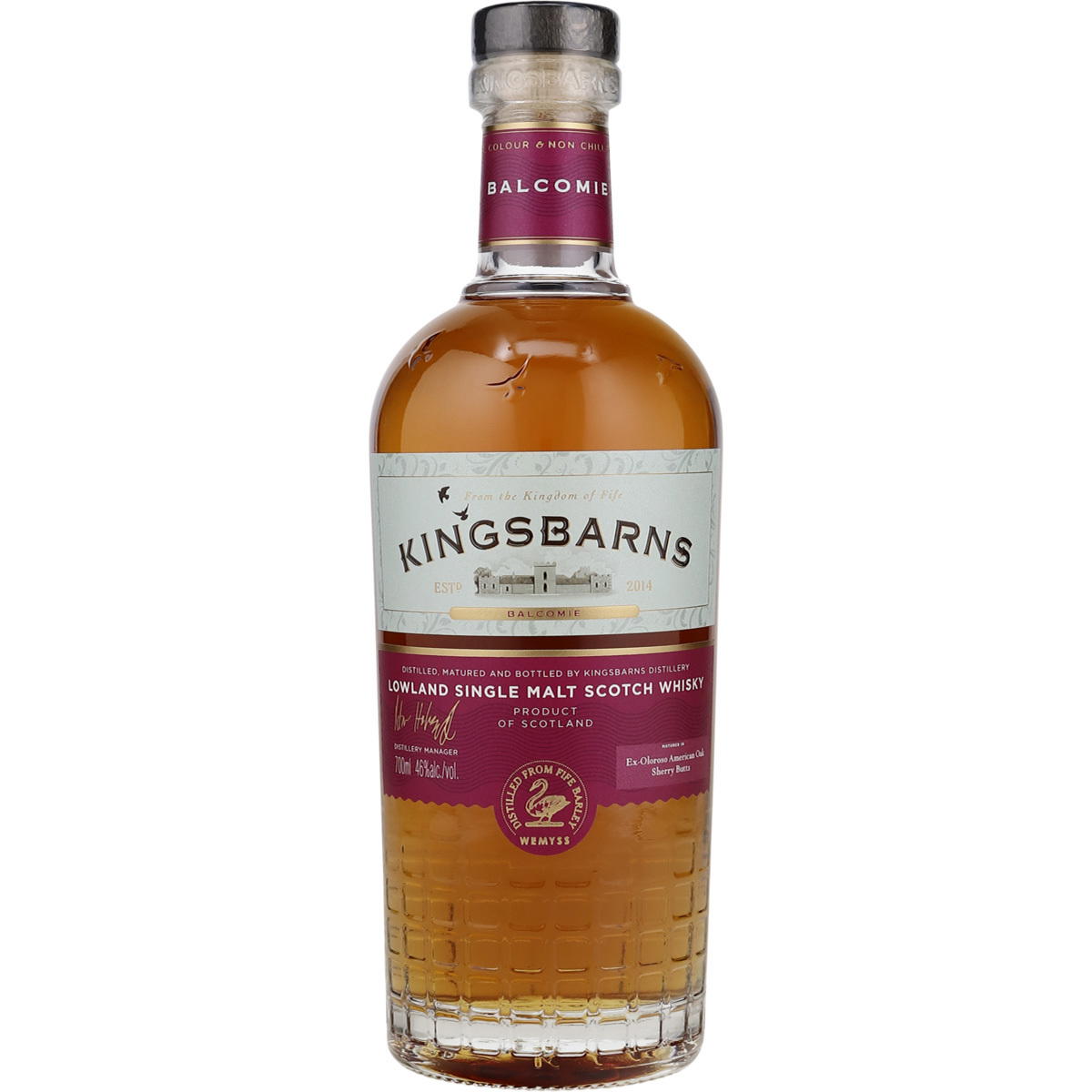 Produktbild Kingsbarns Balcomie Single Malt Scotch Whisky 46% Vol. 700ml