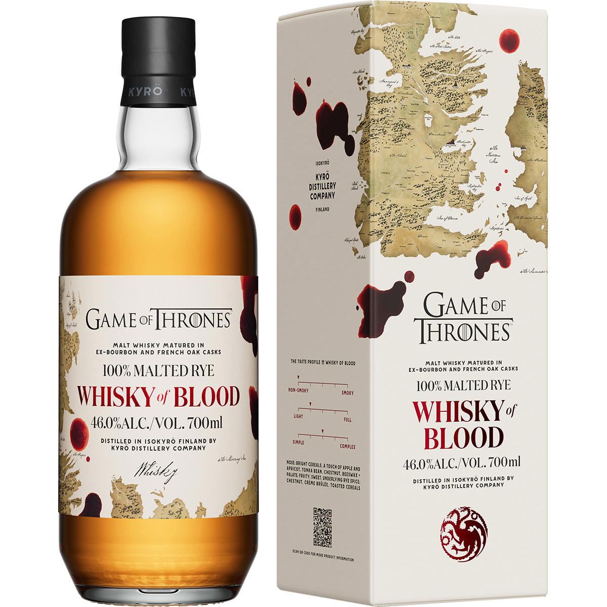 Produktbild Kyrö Game of Thrones - Whisky of Blood Limited Edition 46% Vol. 700ml Produktbild Kyrö Game of Thrones - Whisky of Blood Limited Edition 46% Vol. 700ml